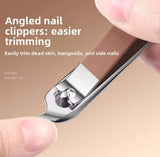 7pcs Anti Splash Nail Clipper, Professional Manicure And Pedicure Kit, Nail Clippers Protection Tool, Nail Care Grooming Kit