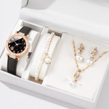 New TikTok Popular Women's Watch Fashion Personality Simple Watch Butterfly Digital Belt Watch suit