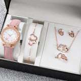 New TikTok Popular Women's Watch Fashion Personality Simple Watch Butterfly Digital Belt Watch suit