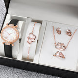 New TikTok Popular Women's Watch Fashion Personality Simple Watch Butterfly Digital Belt Watch suit