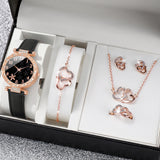 New TikTok Popular Women's Watch Fashion Personality Simple Watch Butterfly Digital Belt Watch suit