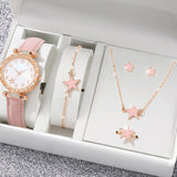 New TikTok Popular Women's Watch Fashion Personality Simple Watch Butterfly Digital Belt Watch suit