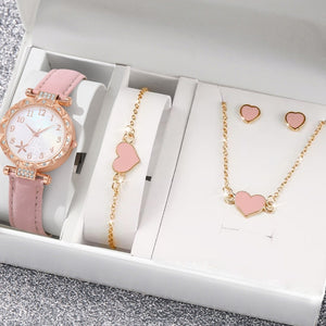 New TikTok Popular Women's Watch Fashion Personality Simple Watch Butterfly Digital Belt Watch suit