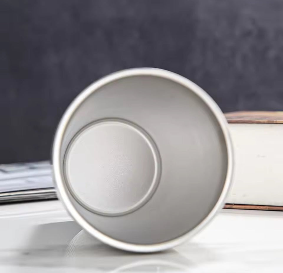 Stainless Steel Hammered Texture Cup, Double Wall Beer Cold Water Cup, Drinkware Party Cup