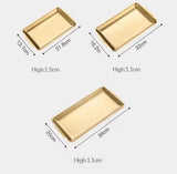 Stainless Steel Rectangular Plate, Steak Barbecue Snack Tray, Kitchen Accessories