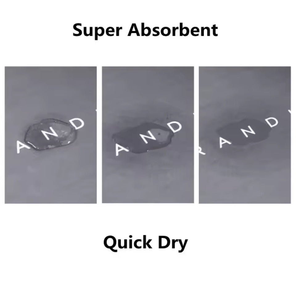 Anti Slip Drainage Rubber Mat, Super Absorbent Counter Mat, Dish Drying Mat, Non Slip Draining Dish Mat, Simple Mud Table Mat