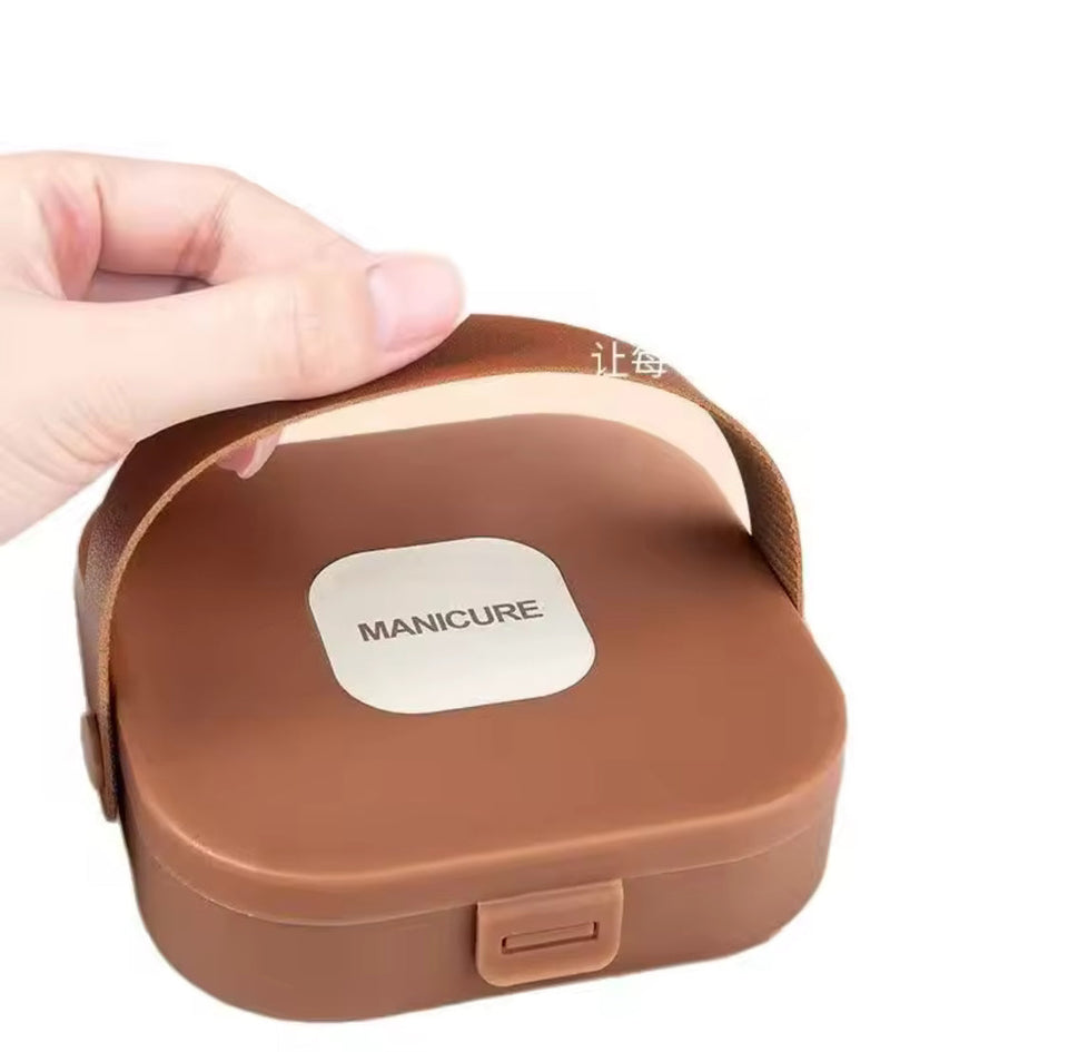 7pcs Anti Splash Nail Clipper, Professional Manicure And Pedicure Kit, Nail Clippers Protection Tool, Nail Care Grooming Kit