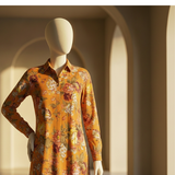 Printed Linen Unstitched Suit – Elegant & Comfortable Winter Wear
