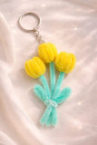 Cute. Cozy. Handmade 💛 Bring a little sunshine everywhere you go with this Fuzzy Flower Keychain 🌼 Lightweight, soft & full of charm ✨