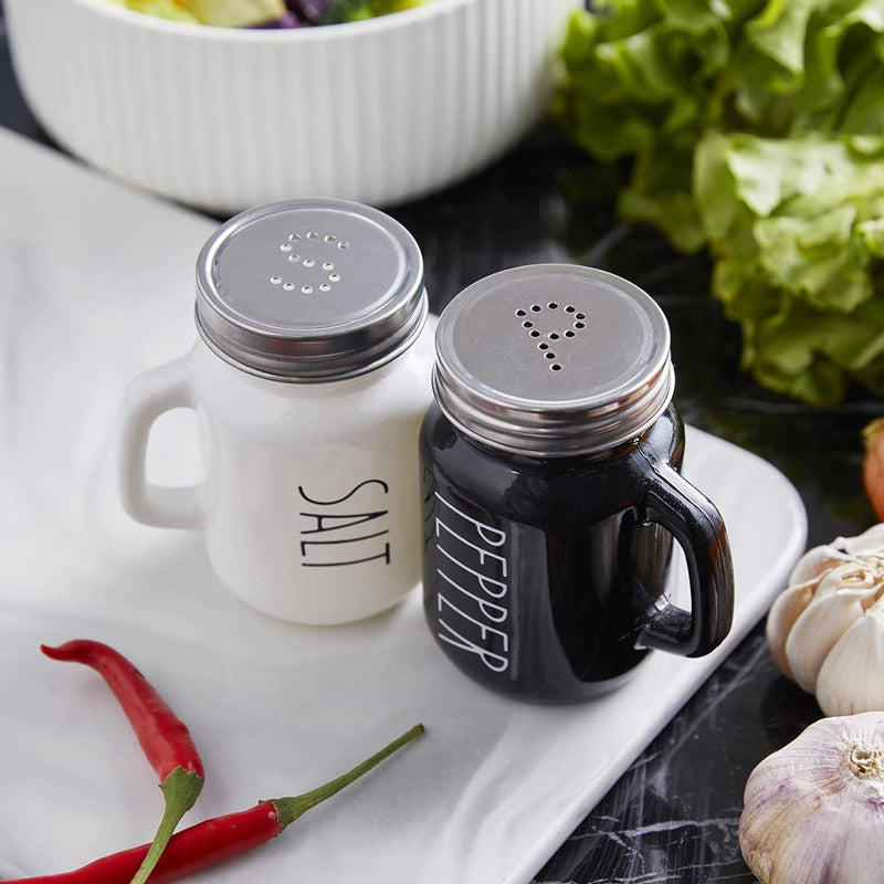 Salt and Pepper Shaker Set With Handle