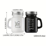 Salt and Pepper Shaker Set With Handle